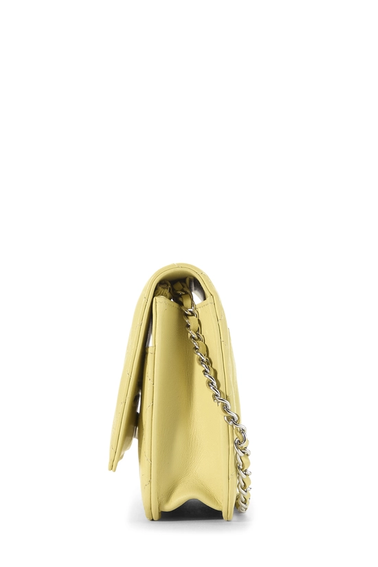 Yellow Lambskin Classic Quilted Wallet on Chain (WOC), , large image number 2