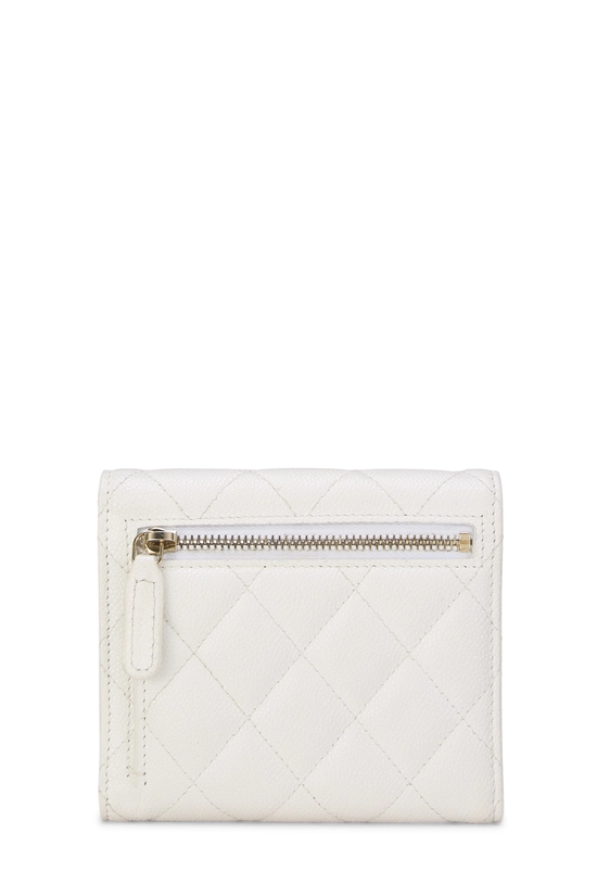 White Caviar Classic Flap Compact Wallet, , large image number 2