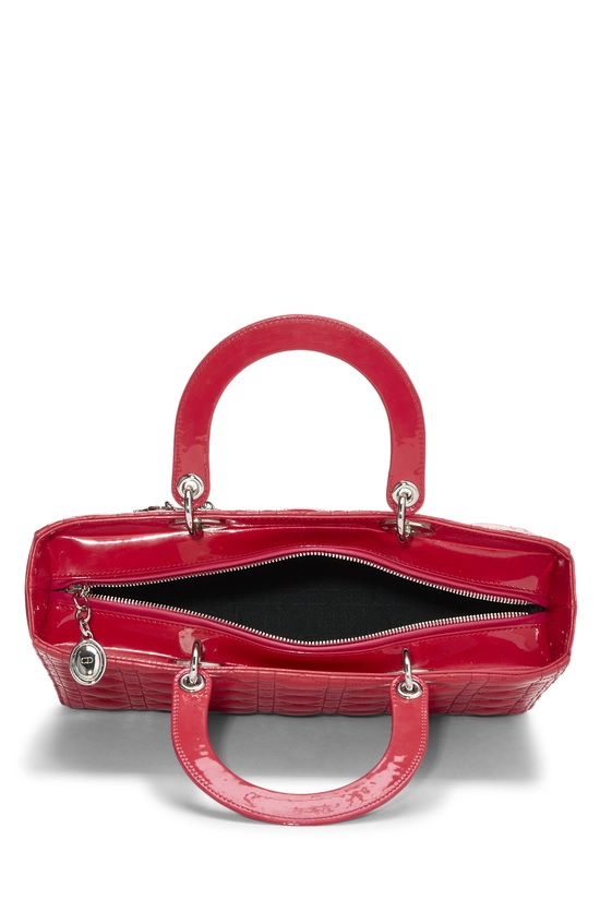 Pink Cannage Patent Leather Lady Dior Large, , large image number 5