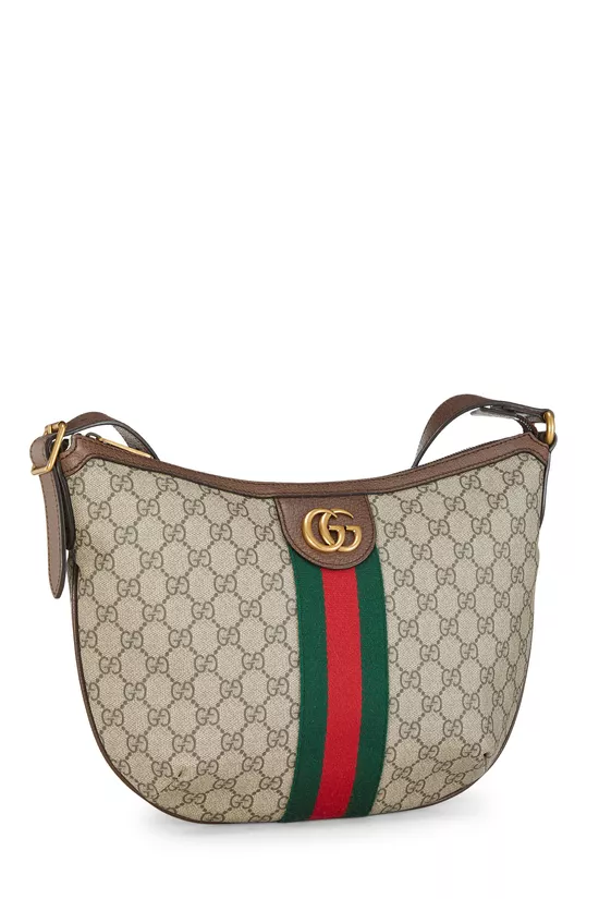 Original GG Supreme Canvas Ophidia Shoulder Bag Large, , large image number 1