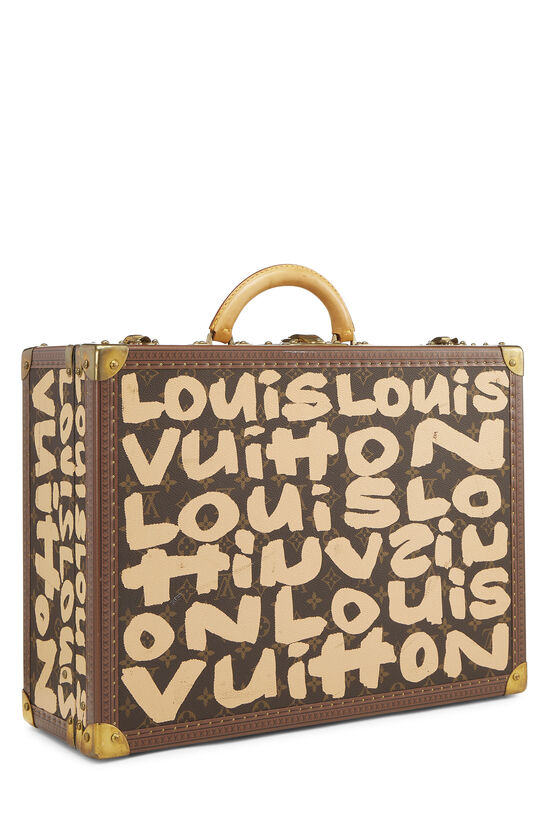 Stephen Sprouse x Louis Vuitton Beige Monogram Graffiti Canvas Trunk