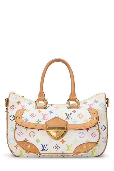 Takashi Murakami x Louis Vuitton White Monogram Multicolore Rita