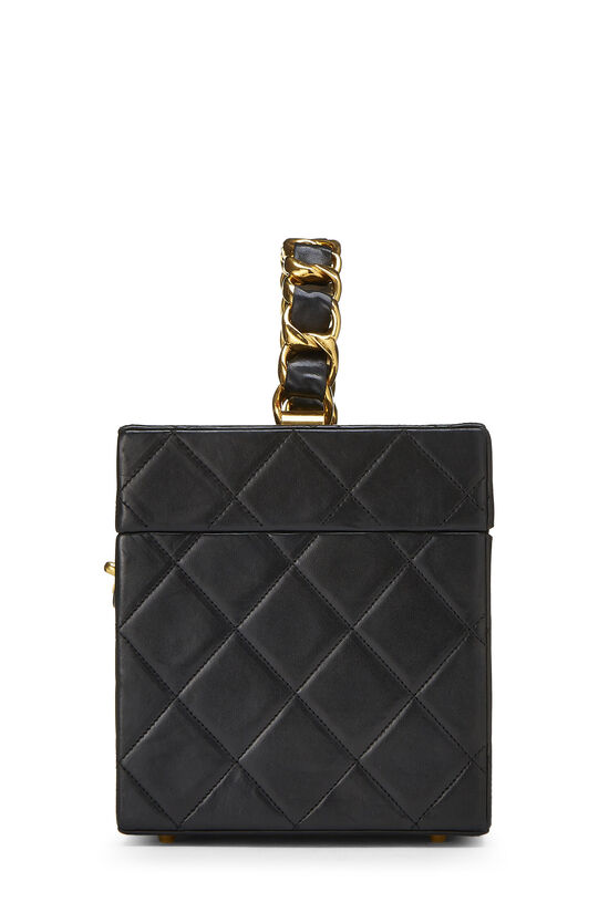 Black Quilted Lambskin 'CC' Vanity Large, , large image number 3