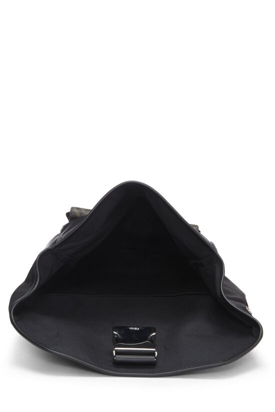Black Nylon Buckle Backpack, , large image number 5