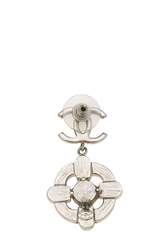 Silver 'CC' Dangle Earrings, , large image number 1