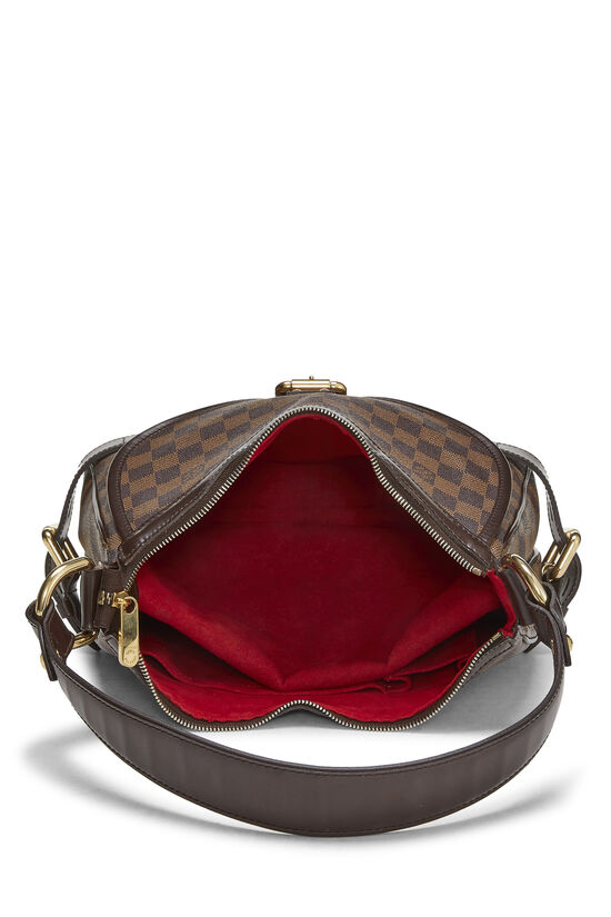 Louis Vuitton Highbury Damier Ebene Handbag Leather Authentic