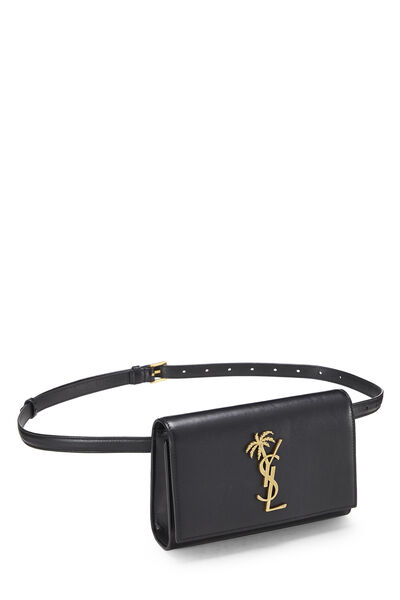 Women Pre-Owned Authenticated YSL Kate Belt Bag Patent Leather Black 