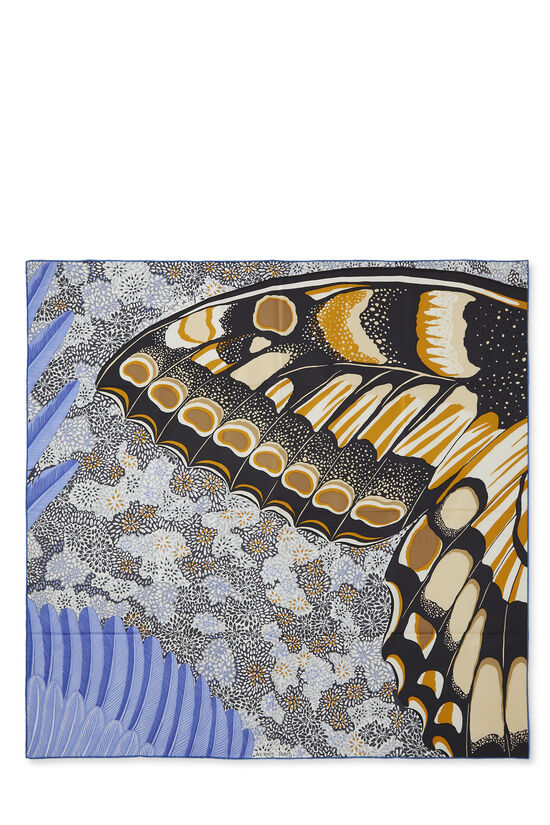 Multicolor 'L'Esprit de la Forêt' Silk Scarf 90, , large image number 0
