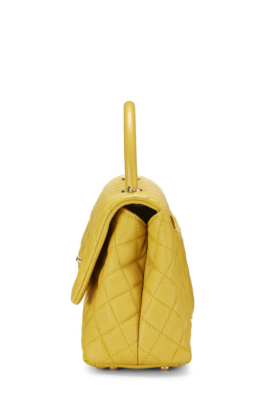 Chanel Yellow Lambskin Extra Mini Classic Flap Bag With Stones