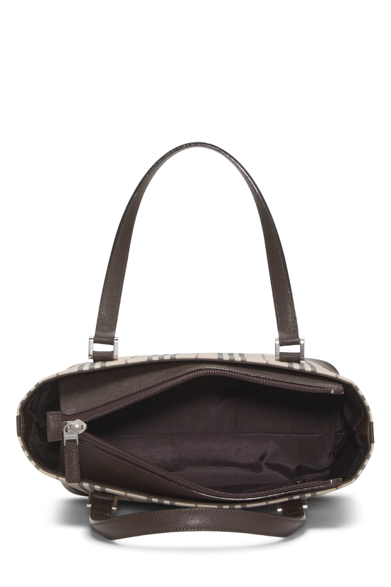 Brown House Check Jacquard Handbag Small, , large image number 5