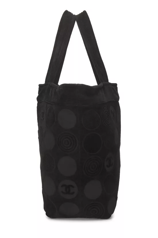 Black Terry Cloth Beach Tote XL, , large image number 2