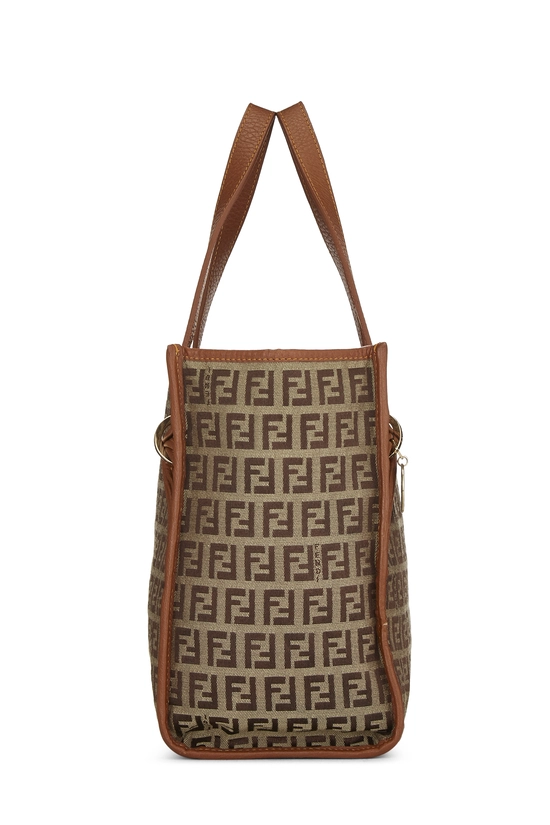 Pre-Owned Brown Zucchino Canvas Handbag Small QBB04WCR0H00L