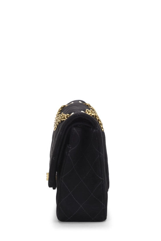 Black Quilted Suede 2.55 Reissue Flap 225, , large image number 2