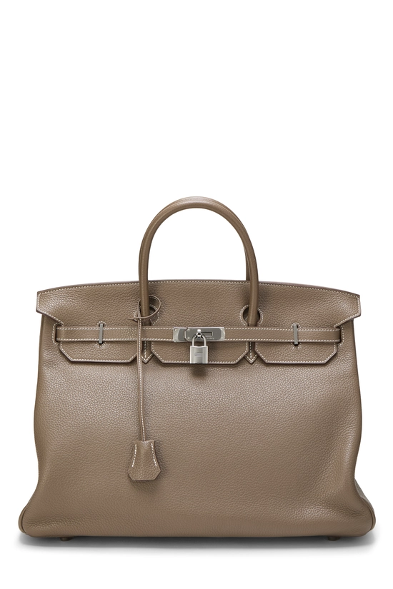 Etoupe Togo Birkin 40, , large image number 0