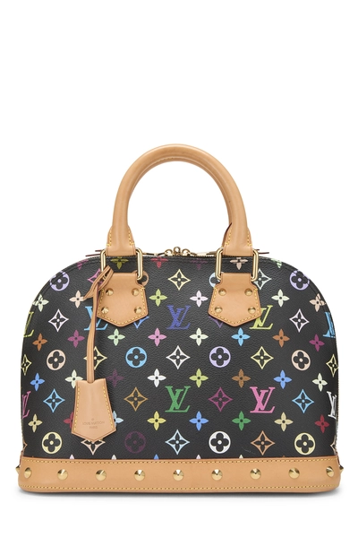 Takashi Murakami x Louis Vuitton Black Monogram Multicolore Alma PM NM