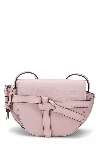 Pink Calfskin Gate Bag Mini