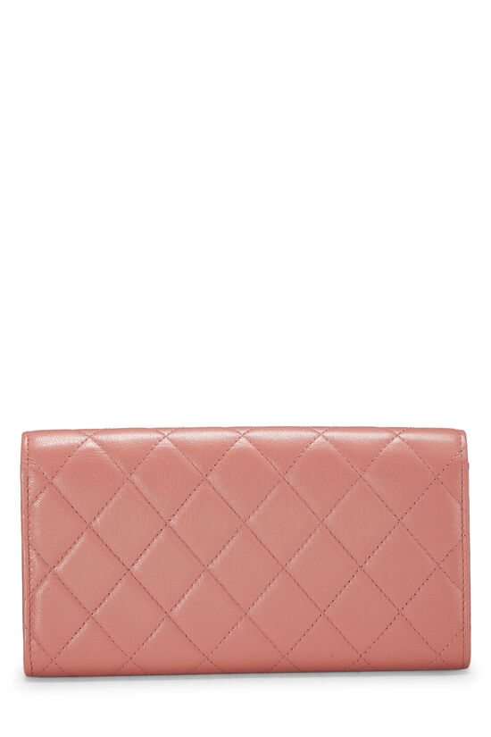 Chanel Pink Quilted Lambskin 19 Long Flap Wallet Q6A3RT1IPB001