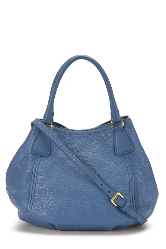Blue Vitello Daino Sacca 2 Manici, , large image number 3