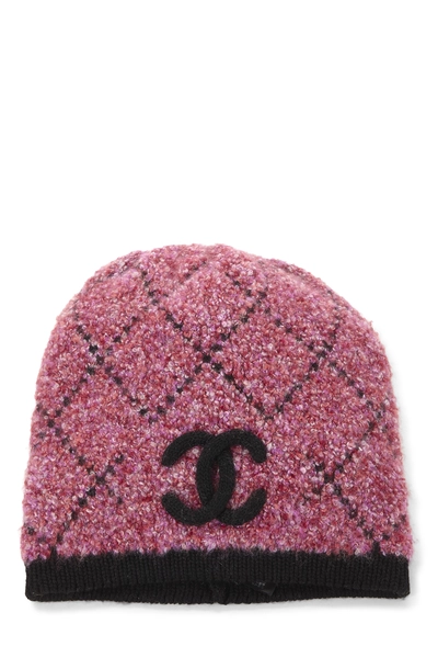 Pink Cashmere 'CC' Beanie