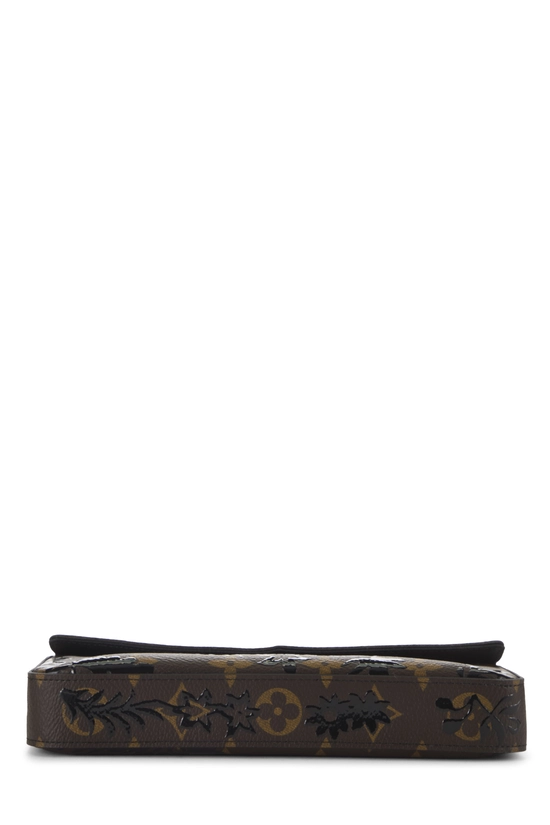 Black Monogram Blossom Pochette Felicie, , large image number 4