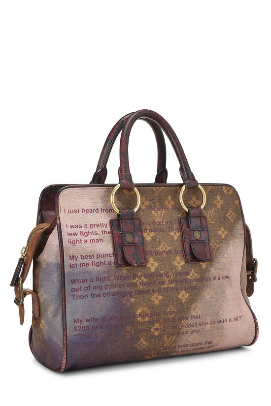 Louis Vuitton Richard Prince X Louis Vuitton Purple Monogram Graduate Jokes Bag What Goes Around Comes Around Louis Vuitton Richard Prince X Louis Vuitton Purple Monogram Graduate Jokes Bag What Goes Around Comes Around