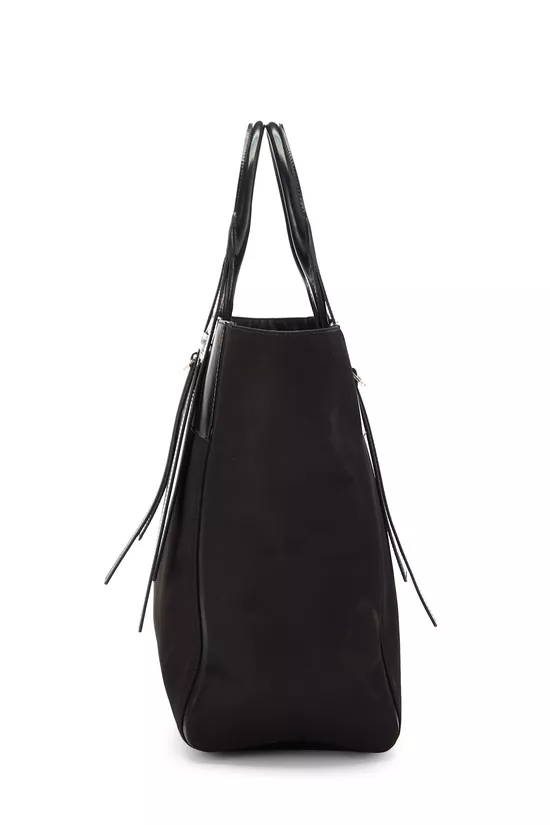 Black Nylon Convertible Tote Small, , large image number 2