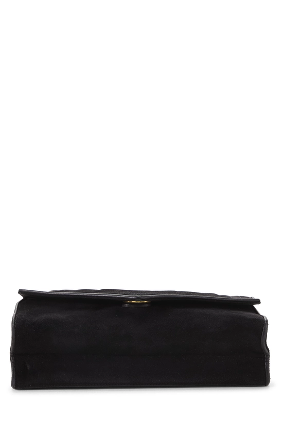 Black Suede Tri-Border Envelope Flap Small, , large image number 4
