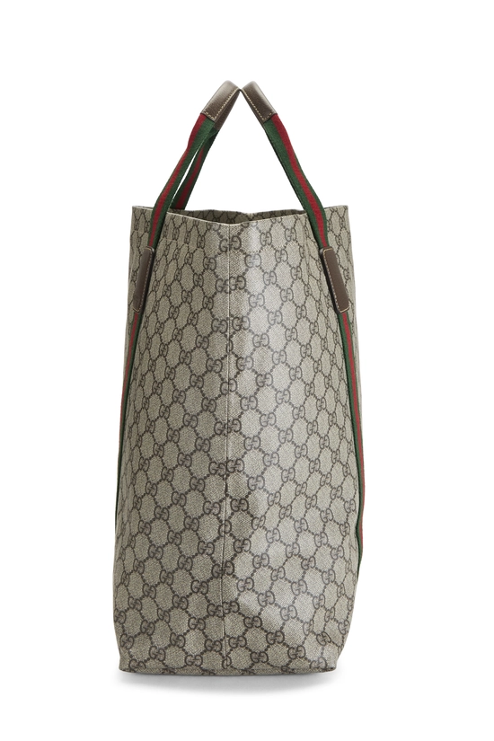 Brown GG Supreme Canvas Tote Large, , large image number 2