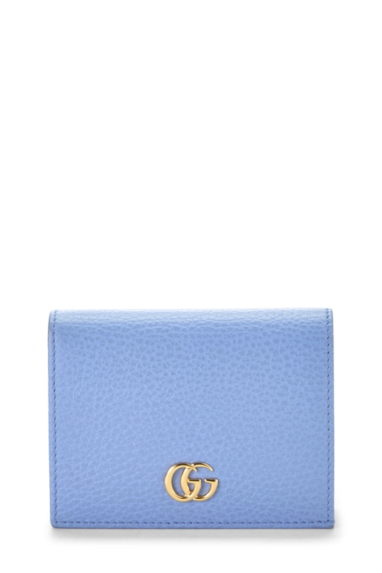 Blue Leather GG Marmont Card Case, , large image number 0