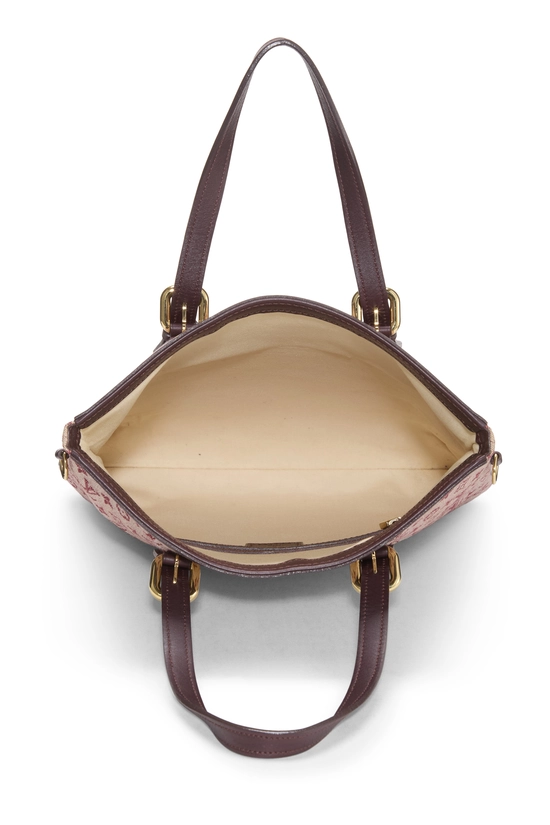 Burgundy Monogram Mini Lin Francoise, , large image number 5