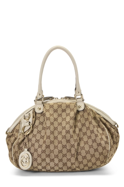 Gucci Original GG Canvas Sukey Boston Handbag