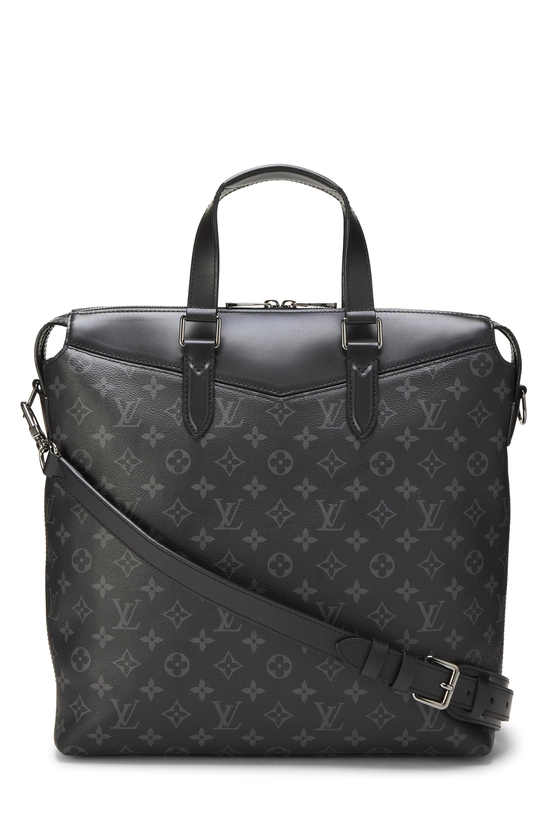 Black Monogram Eclipse Canvas Explorer Tote, , large image number 3
