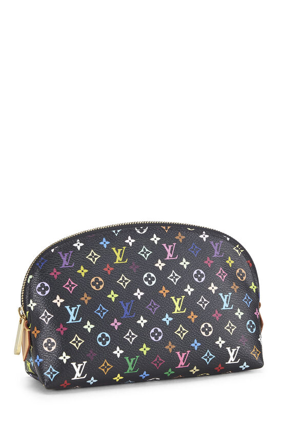 Takashi Murakami x Louis Vuitton Black Monogram Multicolore Pochette Cosmetique, , large image number 1