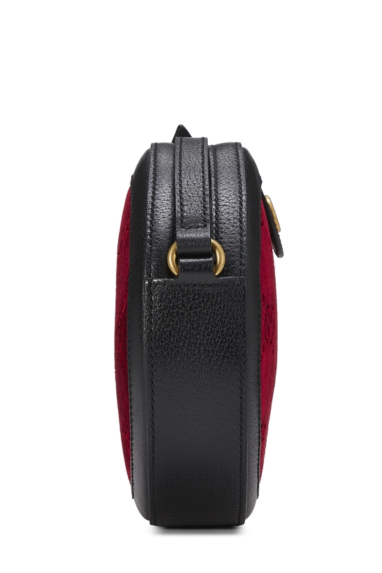 Red GG Velvet Ophidia Round Shoulder Bag Mini, , large image number 2