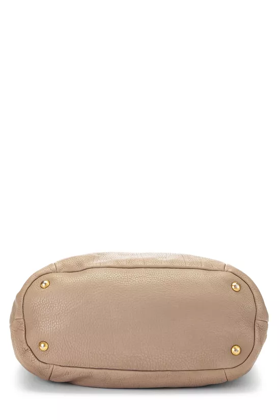 Grey  Vitello Daino Convertible Tote Medium, , large image number 4