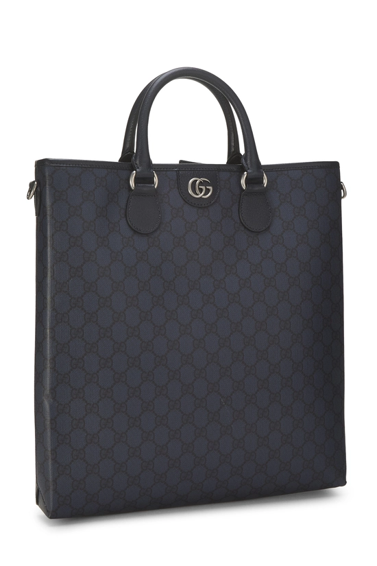 Navy GG Supreme Canvas Ophidia Tote Medium, , large image number 1