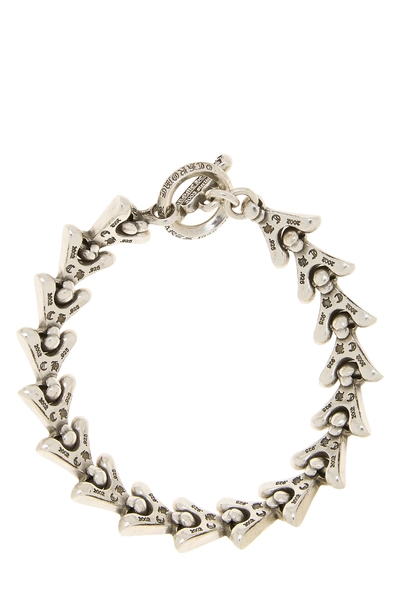 Sterling Silver Cross Tail Link Bracelet, , large