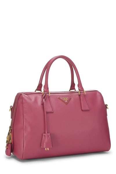 Pink Saffiano Boston, , large