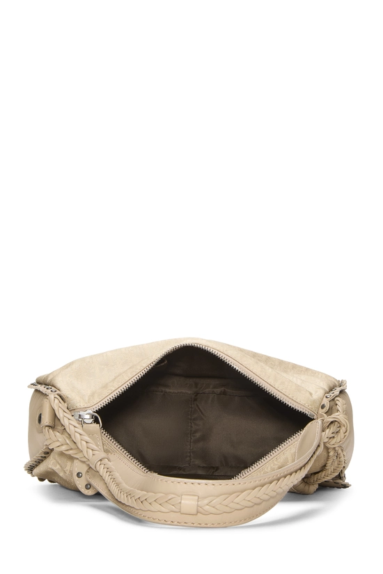 Beige Trotter Nylon Hobo, , large image number 5