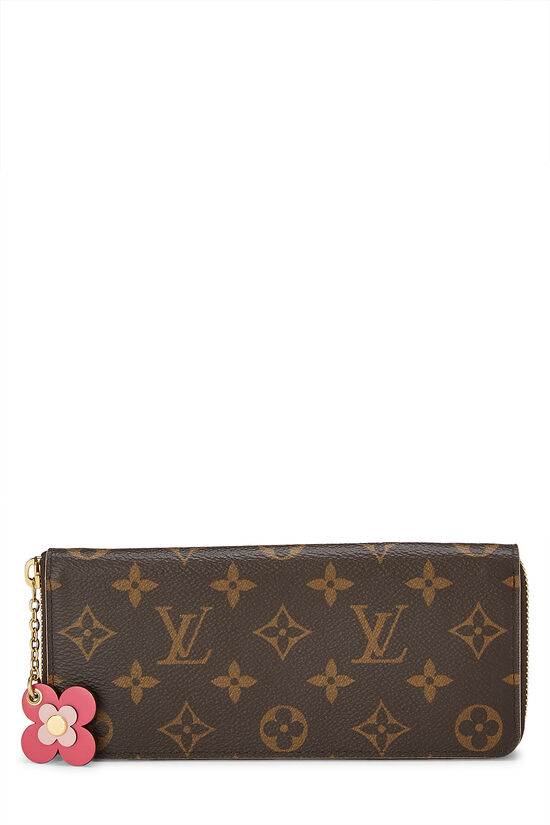 Louis Vuitton Monogram Canvas Clemence Flower Continental Wallet