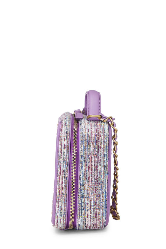 Purple & Multicolor Tweed Filigree Vanity Medium, , large image number 4