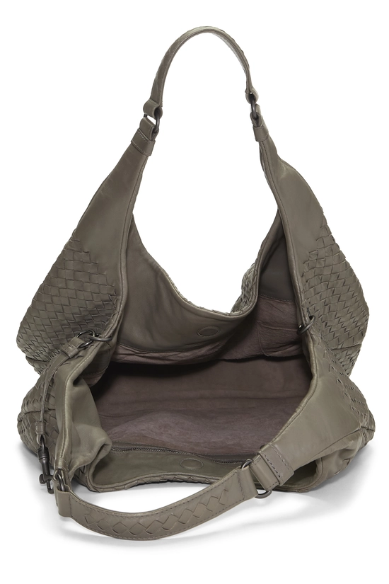 Grey Intrecciato Campana Tote Medium, , large image number 5