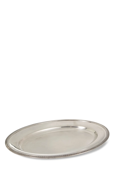 Silver Metal Serving Tray