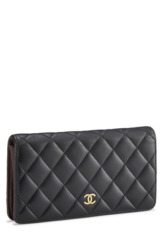 Chanel Black Quilted Lambskin Classic Long Flap Wallet Q6A0171IKB021