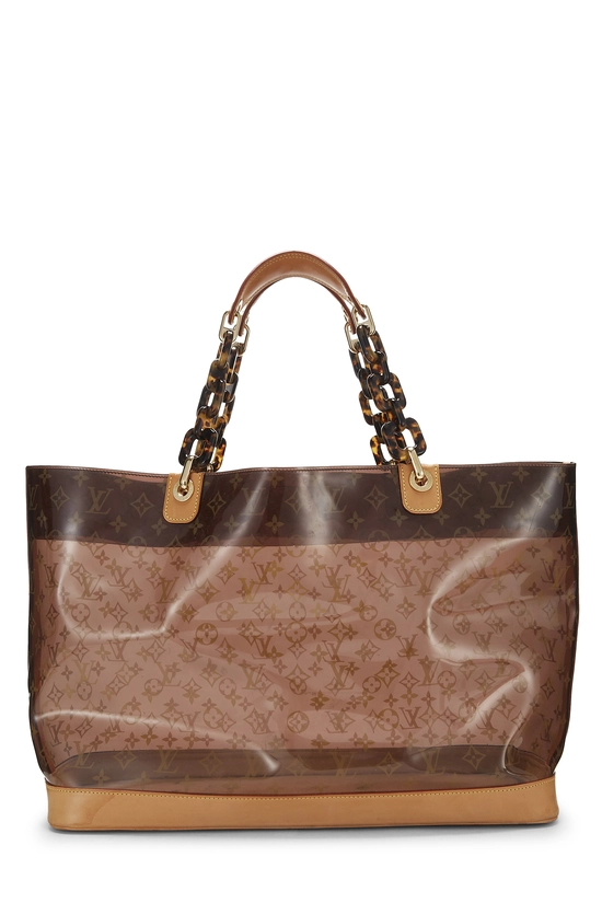 Brown Monogram Ambre Vinyl Cabas GM, , large image number 0