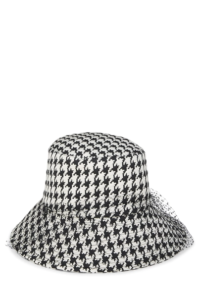 Black & White Houndstooth Bucket Hat