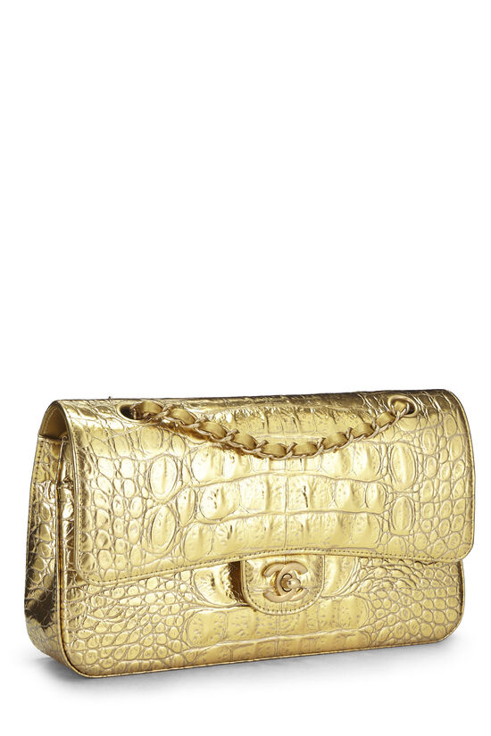 Gold Embossed Classic Double Flap Small, , large image number 1