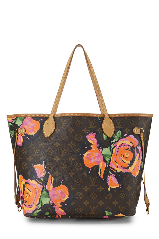 Stephen Sprouse x Louis Vuitton Monogram Canvas Roses Neverfull MM 