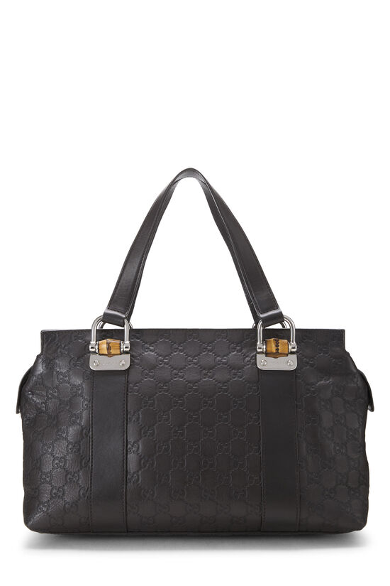 Brown Guccisima Bamboo Bar Tote, , large image number 0