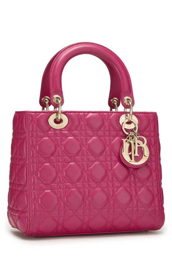 Pink Cannage Quilted Lambskin Lady Dior Small, , large image number 1